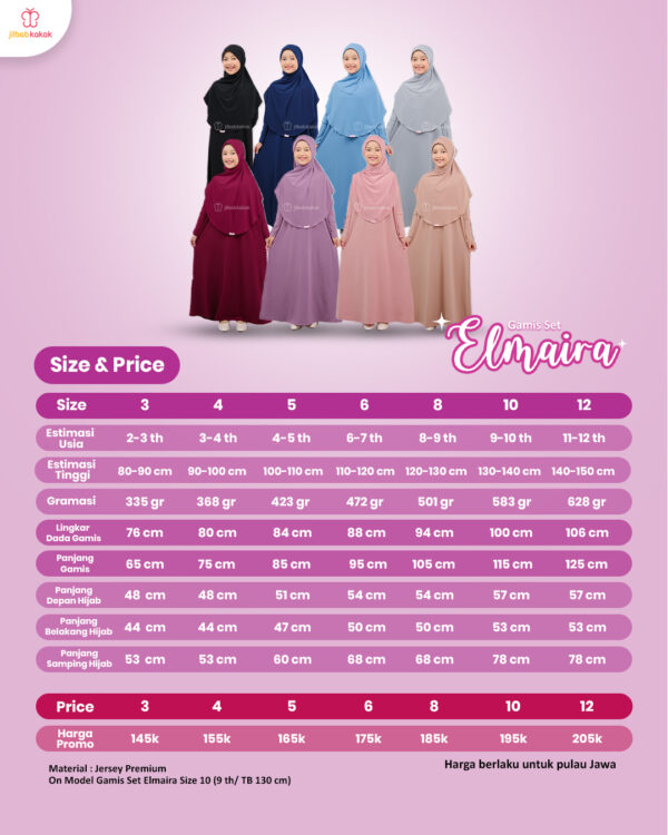Gamis Set Elmaira - Gambar 14