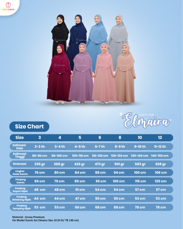 Gamis Set Elmaira - Gambar 13