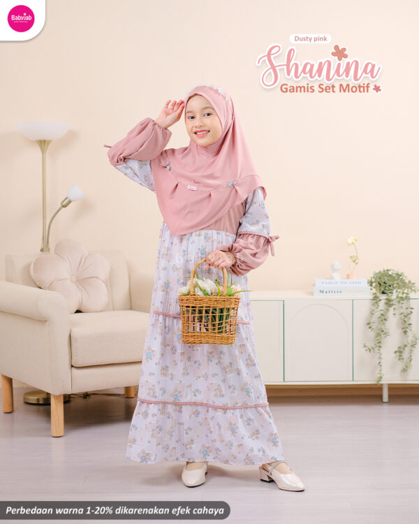 Gamis Set Motif Shanina - Gambar 6
