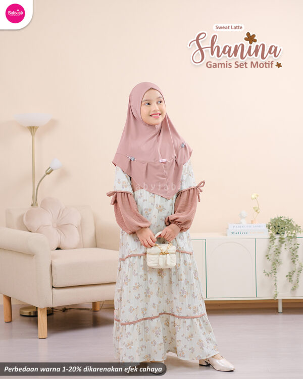 Gamis Set Motif Shanina - Gambar 3