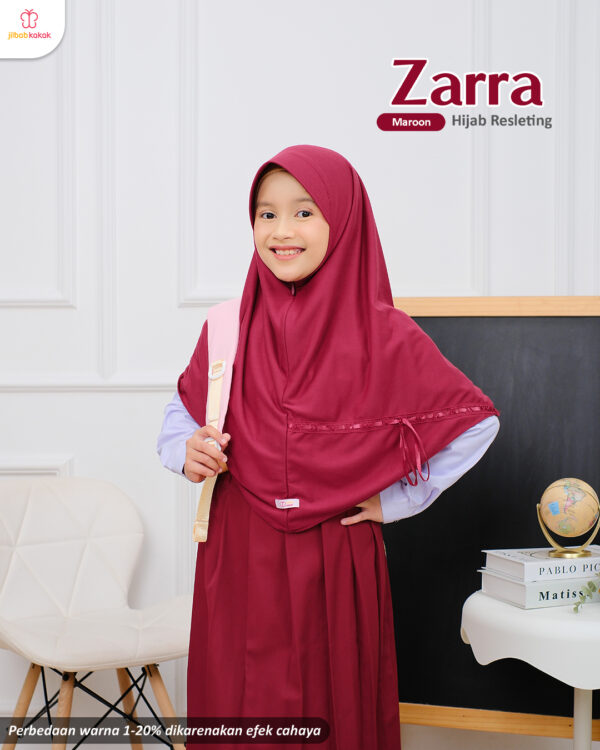Zarra Hijab Resleting - Gambar 3