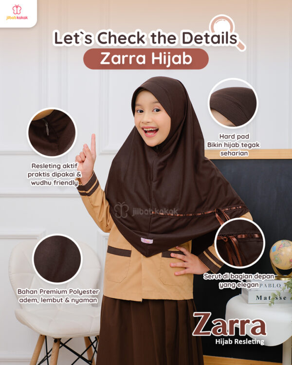 Zarra Hijab Resleting - Gambar 8