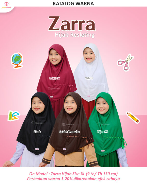Zarra Hijab Resleting - Gambar 9