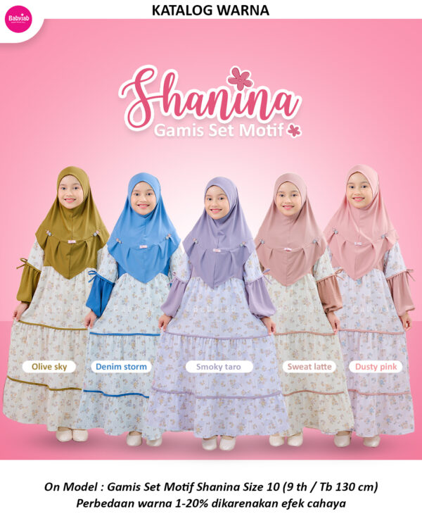 Gamis Set Motif Shanina - Gambar 8