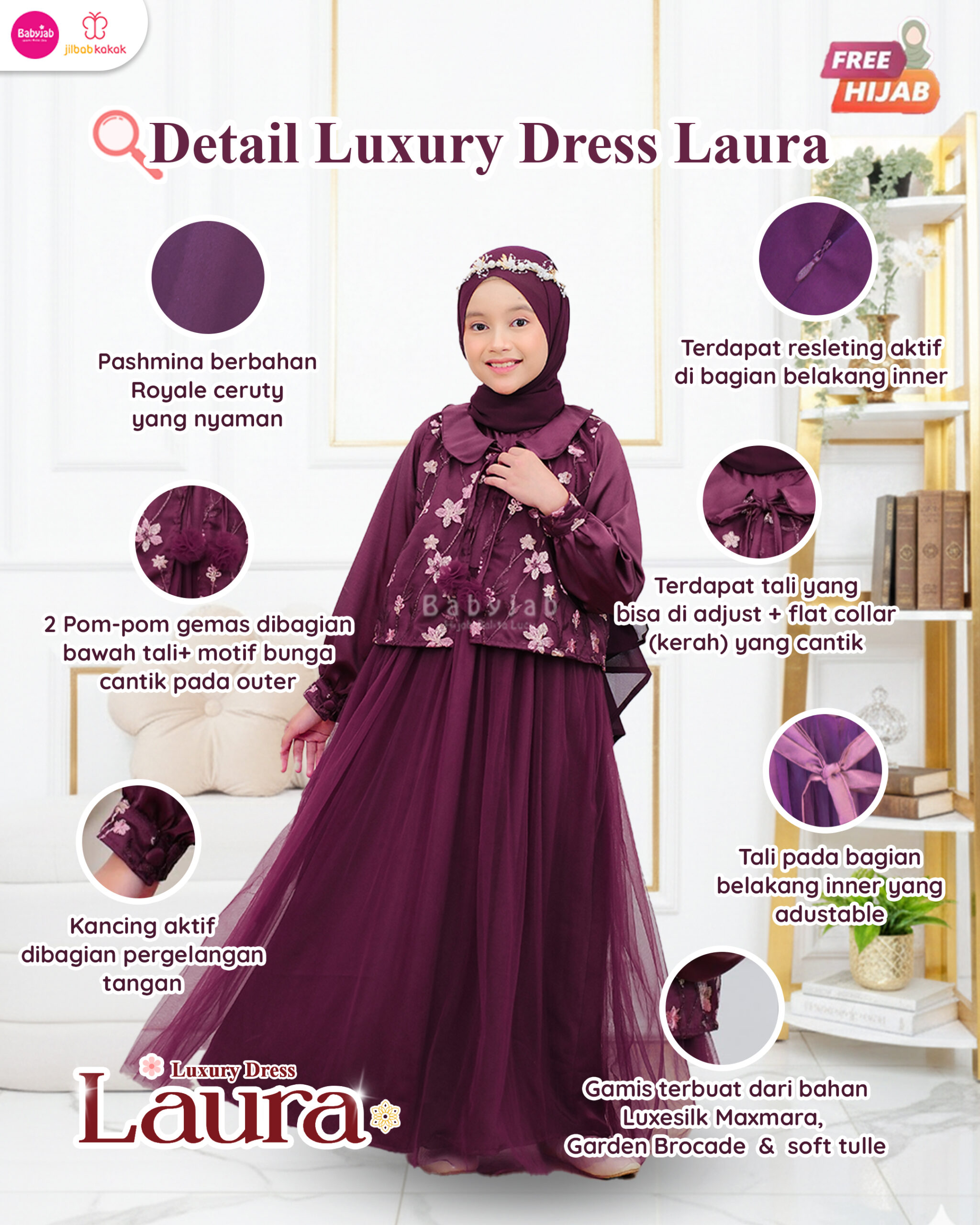 Luxury Dress Launa - Gambar 9