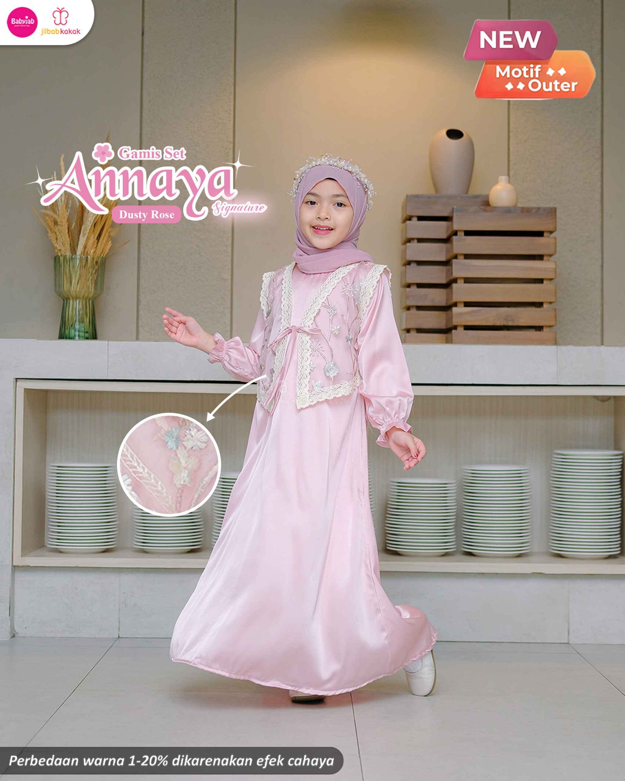 Gamis ANNAYA SIGNATURE (Mom & Kids) - Gambar 8