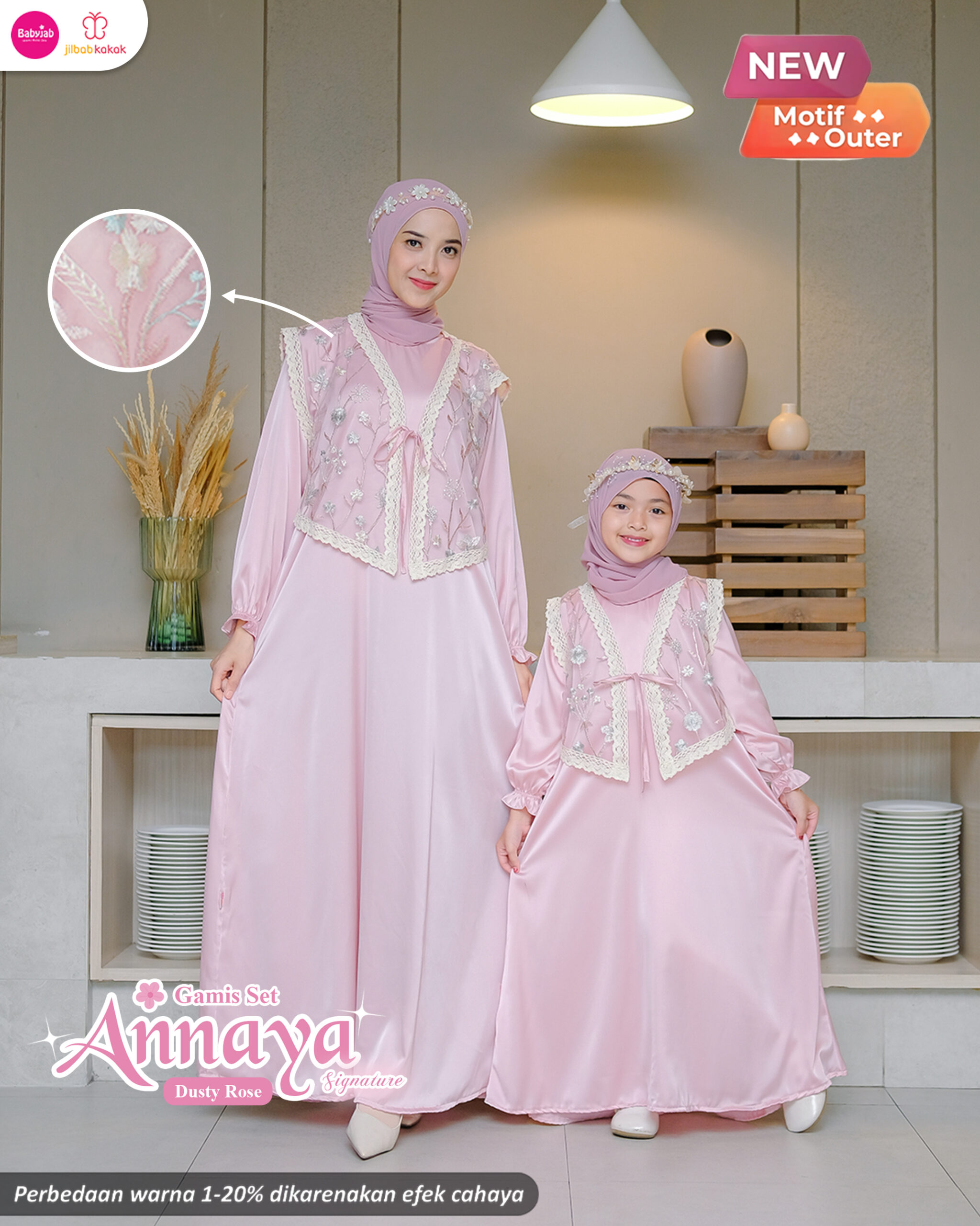 Gamis ANNAYA SIGNATURE (Mom & Kids) - Gambar 9