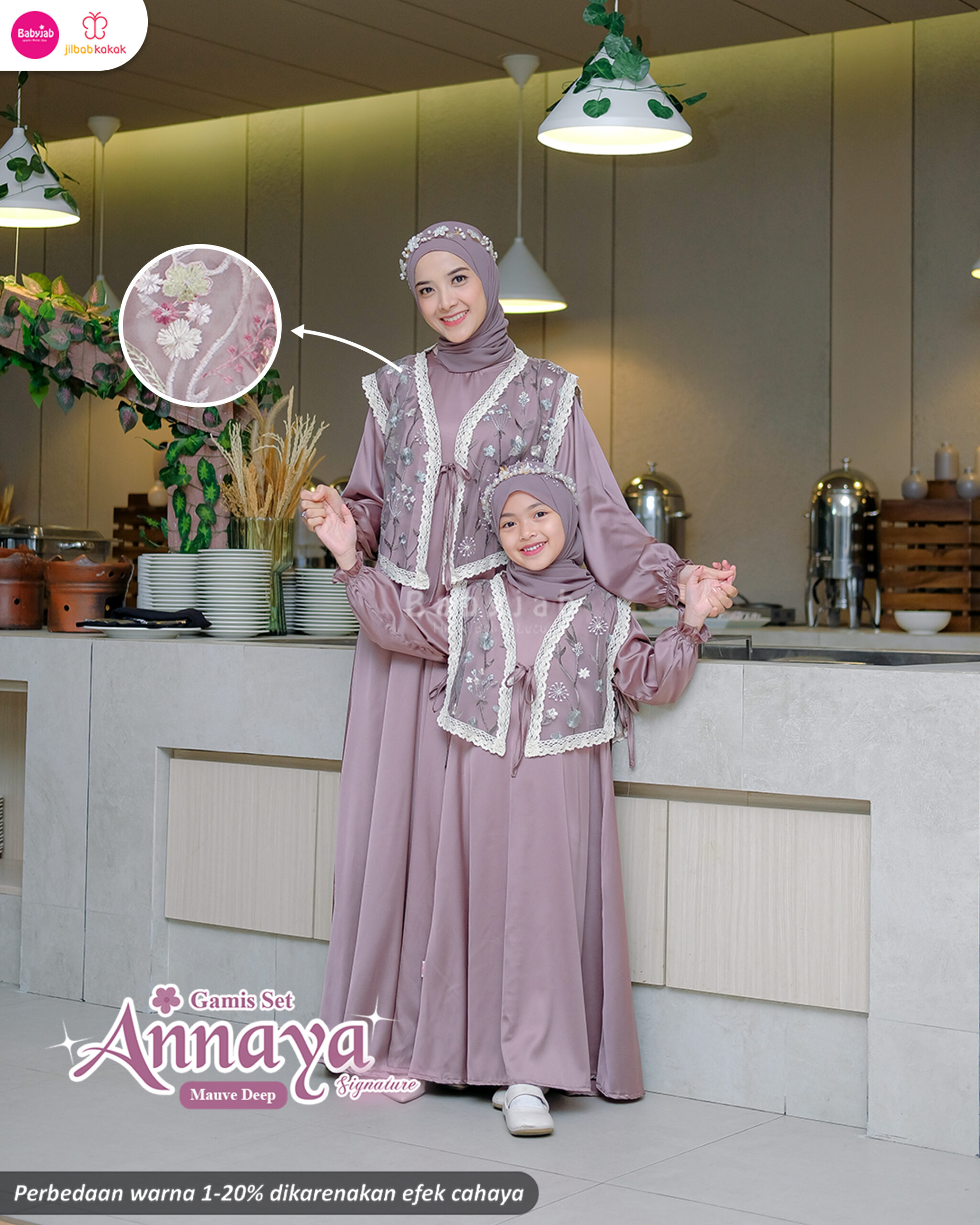 Gamis ANNAYA SIGNATURE (Mom & Kids) - Gambar 12