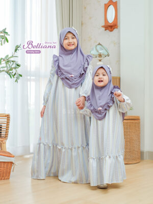 Gamis Anak Lebaran 2026 Belliana Dress Set Babyjab