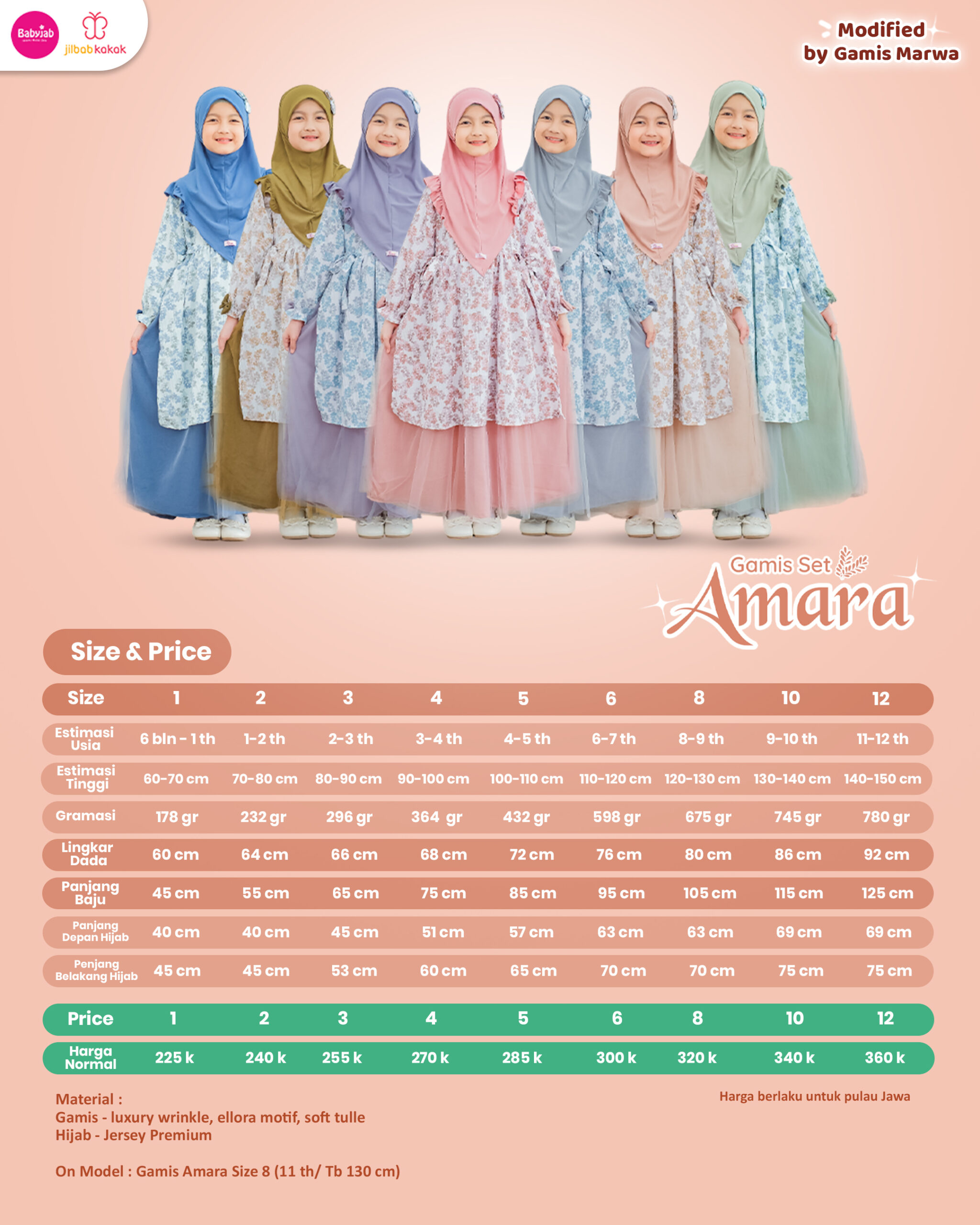 Gamis Set Amara - Gambar 11