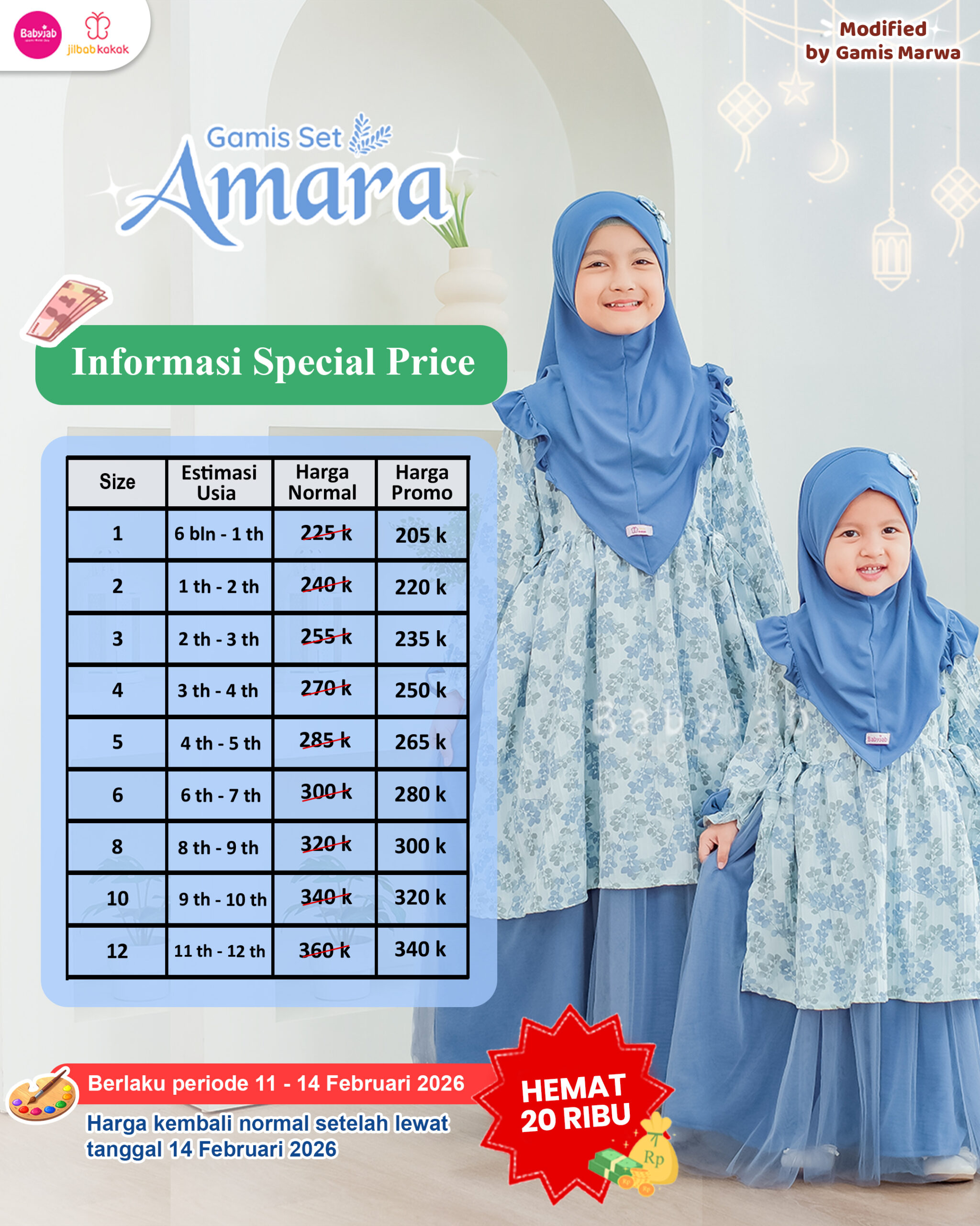 Gamis Set Amara - Gambar 12