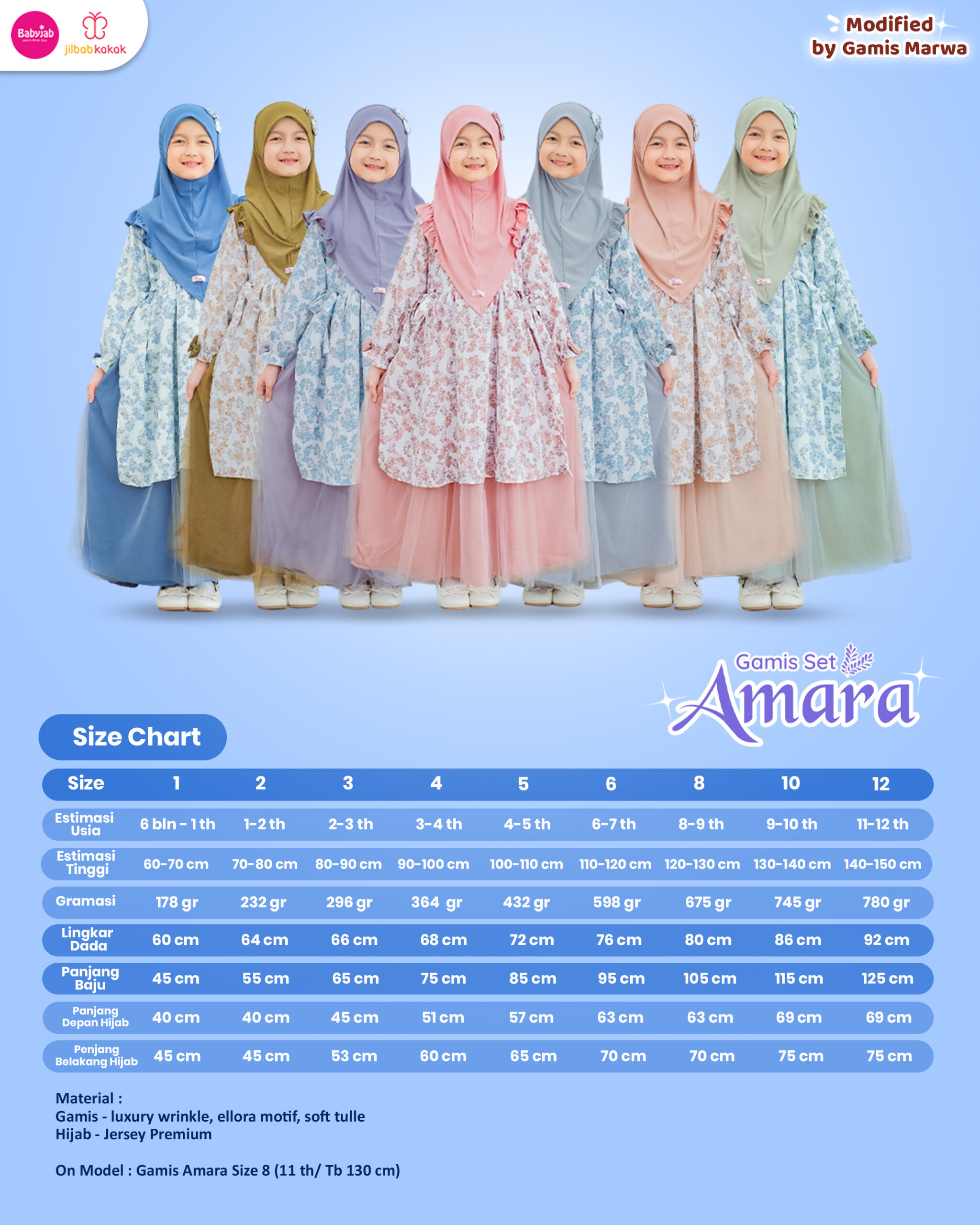 Gamis Set Amara - Gambar 10