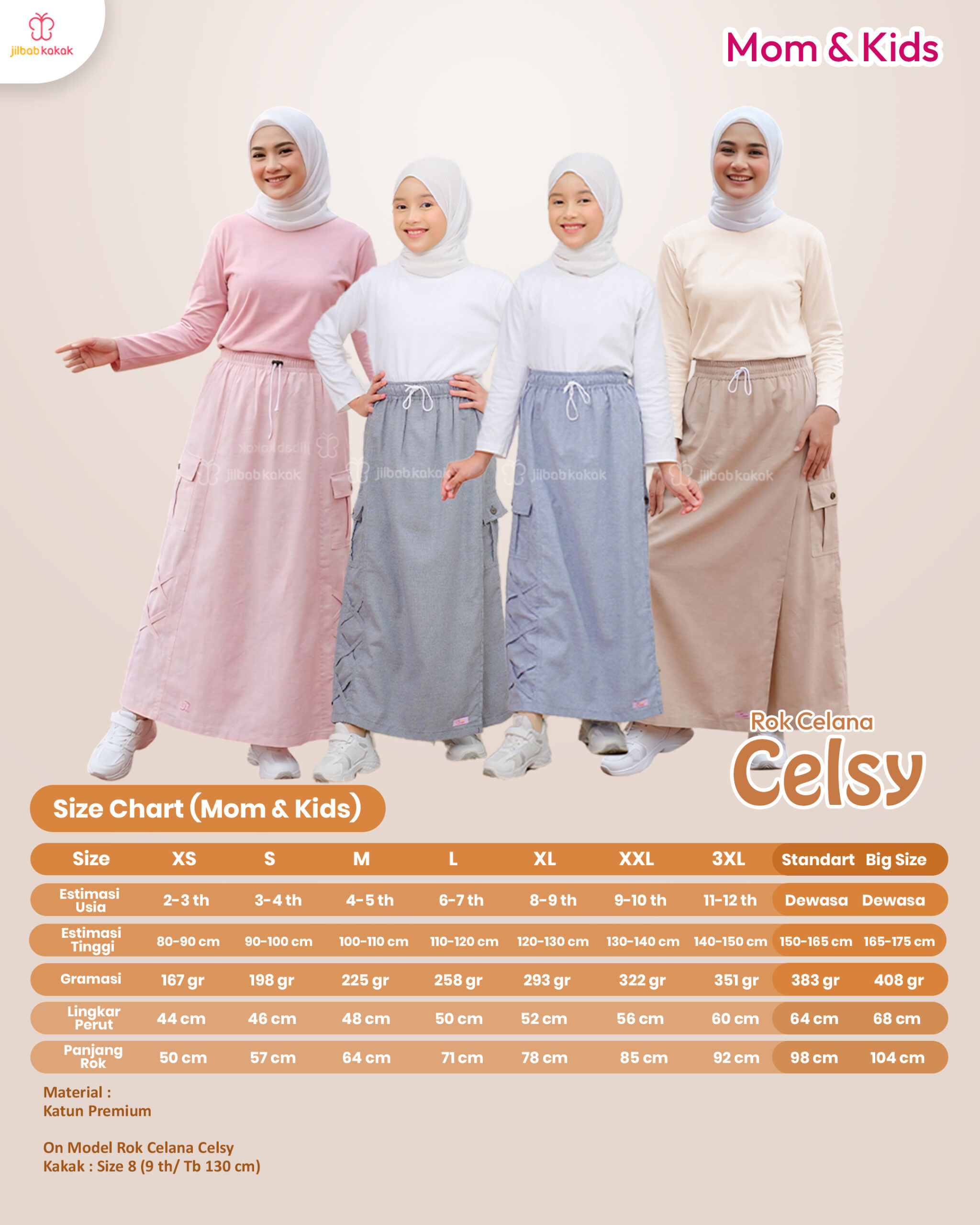 Rok Celana Celsy (Mom & Kids) - Gambar 22